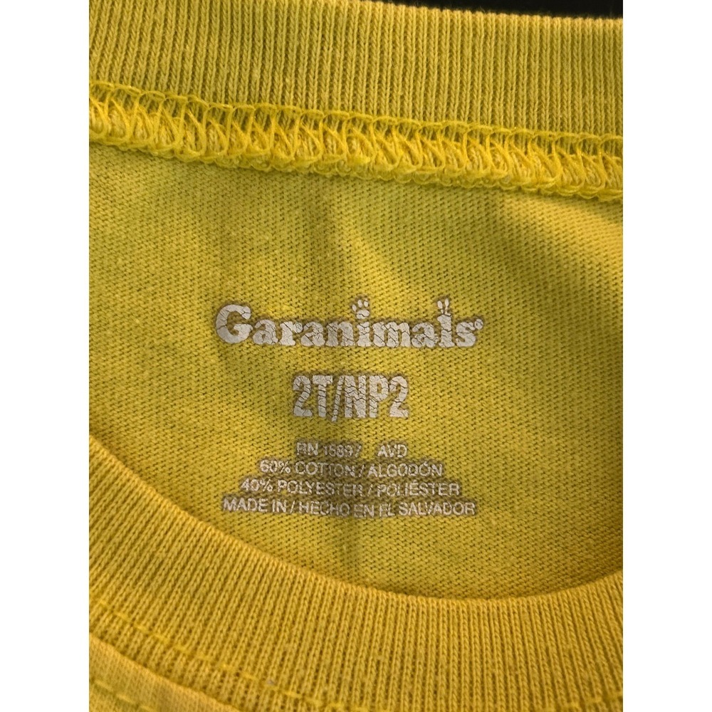 Garanimals Boys Yellow Monster Graphic T-Shirt Here Comes Trouble 2T (1321) - Picture 5 of 9